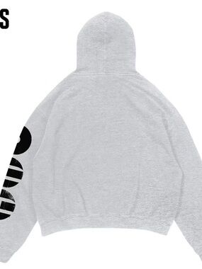 Target Unisex Light Gray BTS Hooded Sweatshirt